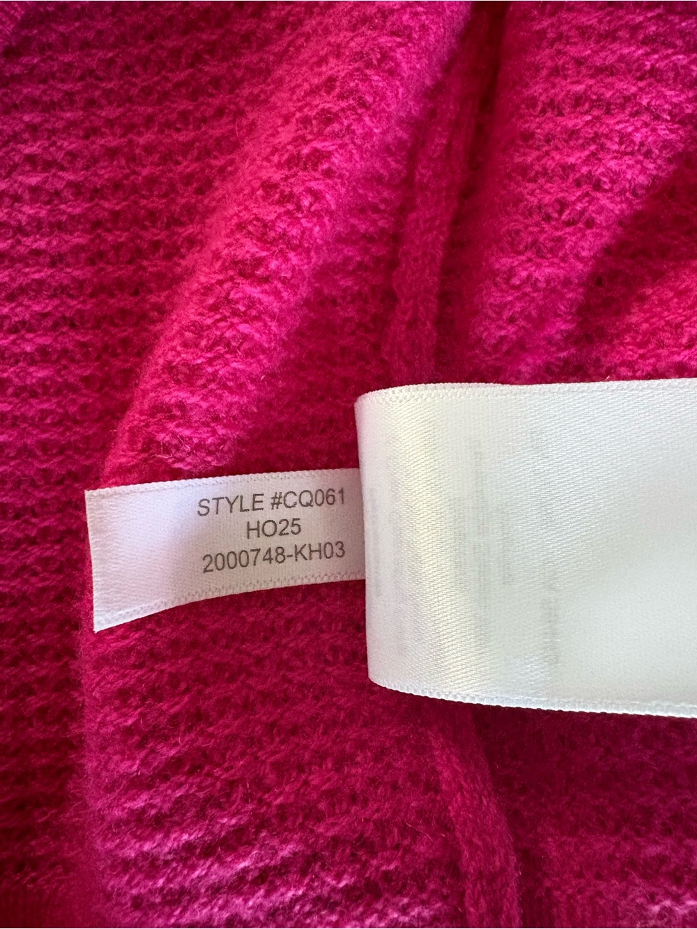 NWT J Crew Retail Cashmere Waffle Stitch Crewneck Sweatshirt. Size Large. - Picture 6 of 7
